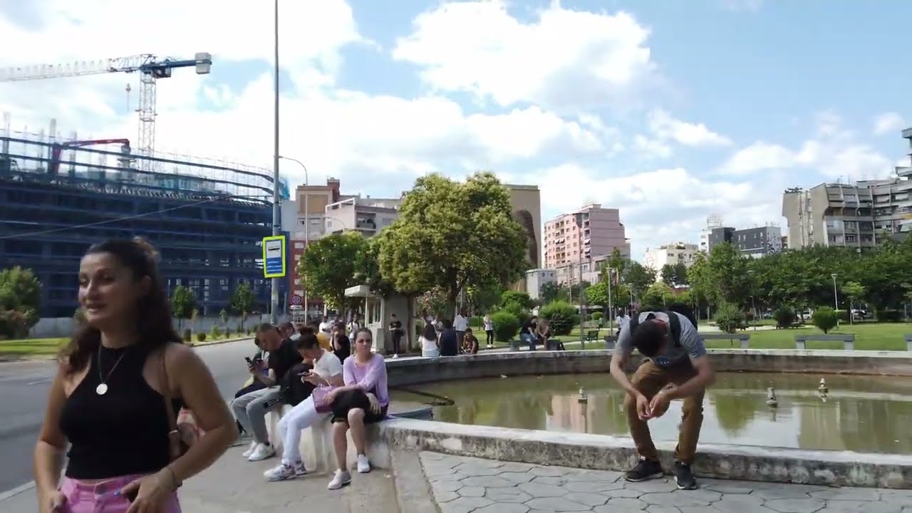 Tirana City Center Walking Tour 🇦🇱 | Albania Capital Walk | 4K UHD