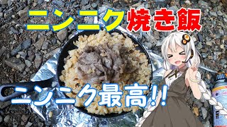 【キャンプ飯】焼き飯　作ってみました！【VOICEROID】【紲星あかり】