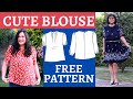 Cute free blouse pattern pintucks  more tilda maison fauve