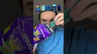 Radmiru #mukbang with blue food! #shorts