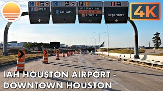 Houston Intercontinental Airport (IAH)  to Downtown Houston! Drive with me!