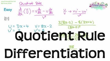 Quotient Rule | Differentiation | Revision for Maths A-Level and IB