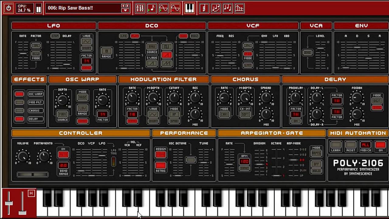 roland juno emulator mac