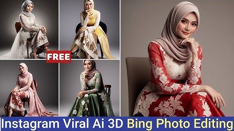 Viral beautiful ai hijab girl 3d image |Girls Dpz ai Photo Editing |Bing Image Creator New Trend