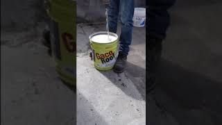 Paint the roof with Gaco coating #shorts Carpentry work