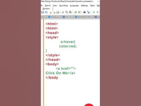 how to us e hover tag in CSS#shorts #css #html - YouTube