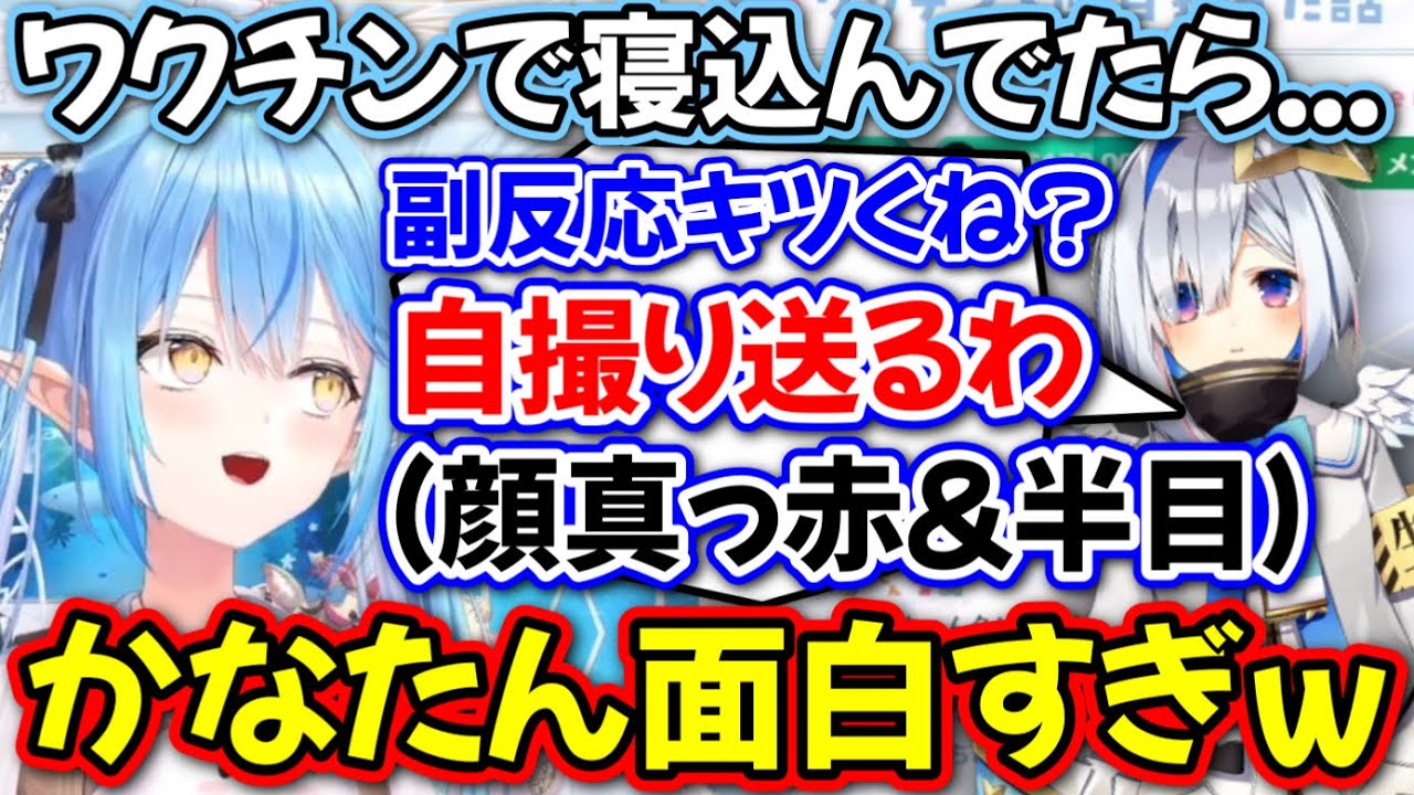 39度の熱が出てもなお、自撮りを送ってくるかなたん【雪花ラミィ/天音かなた/ホロライブ/切り抜き】