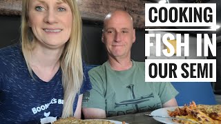 COOKING FISH in our SEMI TRUCK | living in a semi