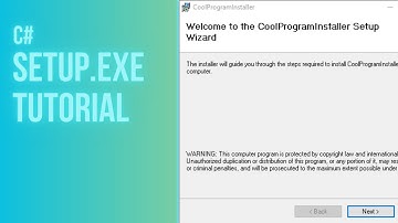 C# Beginner Tutorial: Create a Setup.exe Installer for your C# Application