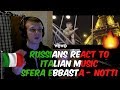 RUSSIANS REACT TO ITALIAN MUSIC | Sfera Ebbasta - Notti | REACTION / REAZIONE