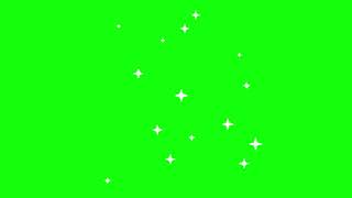 Star Sparkle Green Screen || #2
