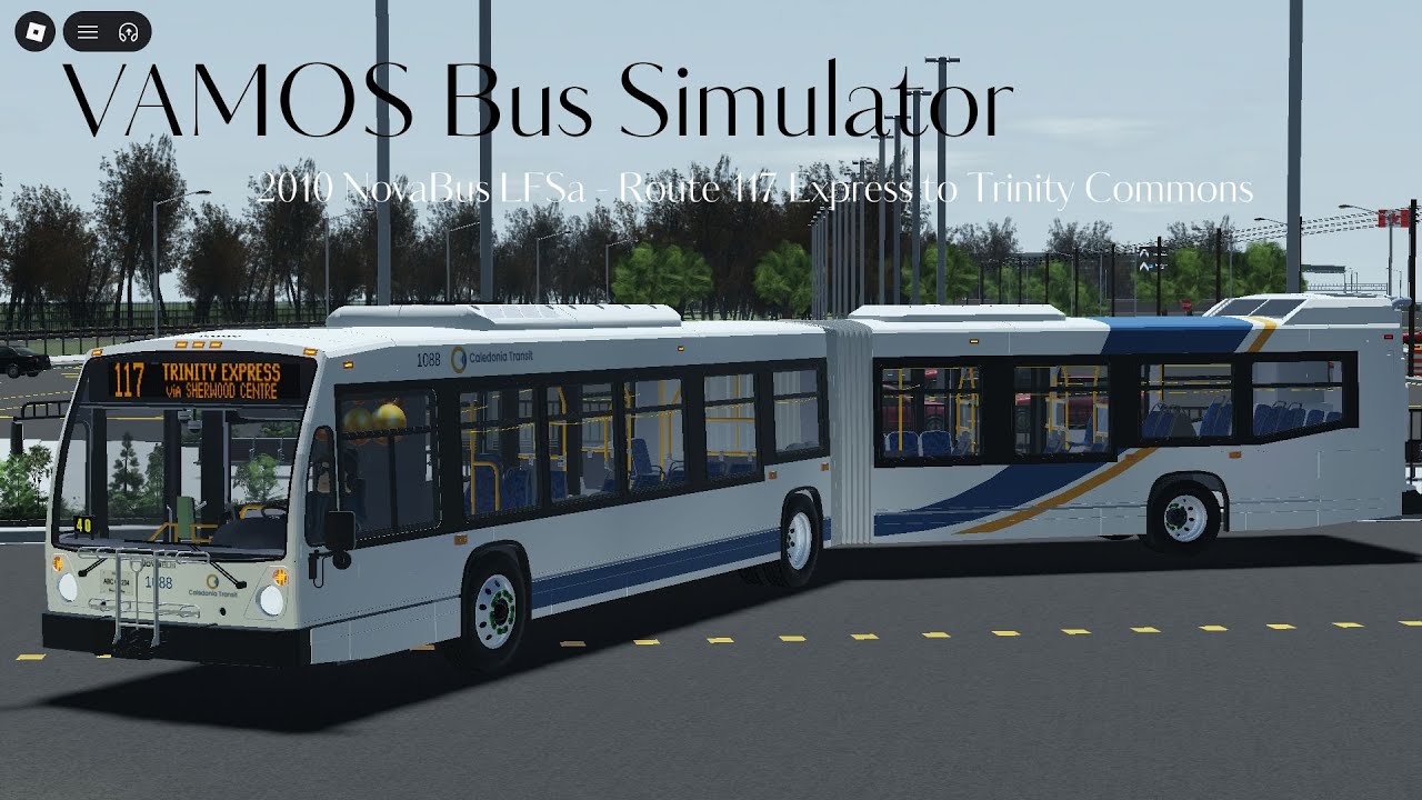 VAMOS Bus Simulator (Caledonia) 2010 NovaBus LFSa | 117 Trinity Commons [First-Person POV]