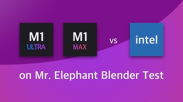 eGPU ASUS Vega 56 ROG 8GB vs M1 Max vs M1 Ultra on Mr. Elephant Blender test