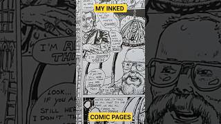 DEMONS VS GURUS! MY Inked Comic Artwork! Making 90s Comics! Inking FUN! How I make my Comics!!!