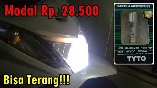 cara pasang lampu alis honda beat