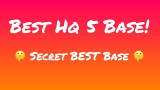 Best HQ 4 Base! - Boom Beach