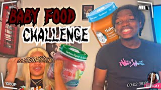 BABY FOOD CHALLENGE!! ( LOSER EATS HALF OF THE CAN)