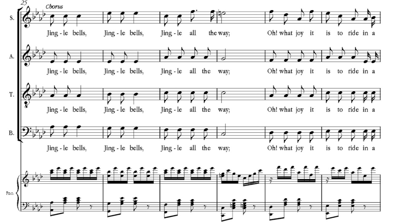 Jingle Bells Original Christmas Song with Lyrics