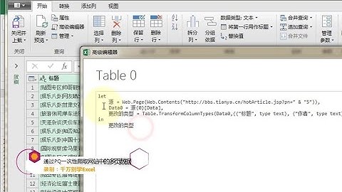 Excel教學 | Excel中通过Power Query一次性爬取网站中的多页数据