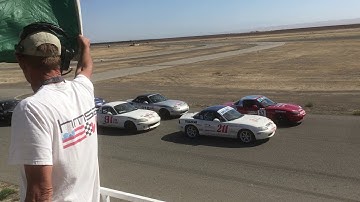 NASA SoCal Spec Miata Start at Buttonwillow