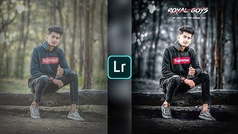Lightroom urban black effect photo editing tutorial | lightroom background colour change preset