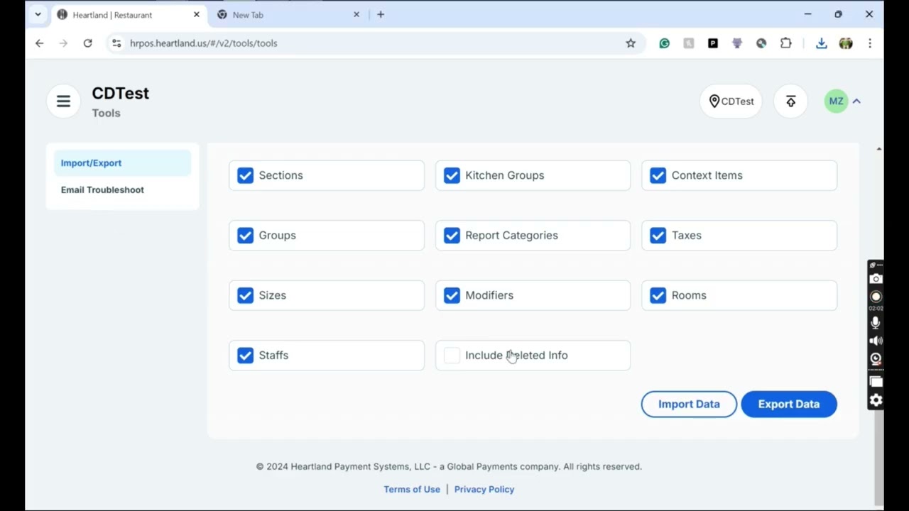 Heartland Restaurant POS Global Inventory Price Change by DMP