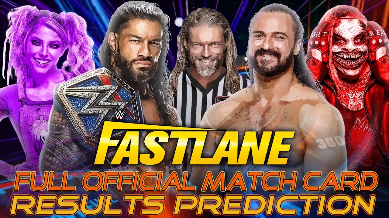 2021 WWE Fastlane predictions, matches, card, date, start time, PPV ...