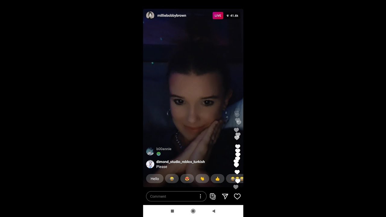 Millie Bobby Brown instagram live with Louis Partridge and James Charles 8/22/2020 - YouTube