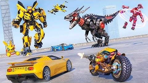 Optimus Prime Multiple Transformation Jet Robot Car game 2020 #2 - Android Gameplay