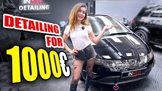 Прокачали тачку підписника. Комплексний детейлінг на 1000 євро #detailing #hondacivic