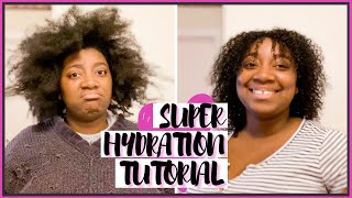 SUPER/MAX HYDRATION METHOD FOR NATURAL HAIR | L.O.C. METHOD | Dry natural hair | Super moisturizing