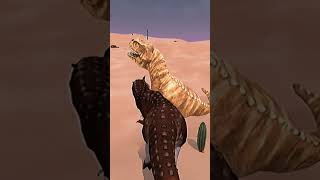 KILLING ALL DINOSAURS OF DESERT WITH RED CARNOTAURUS #dinosaur #gaming #viralshort #games