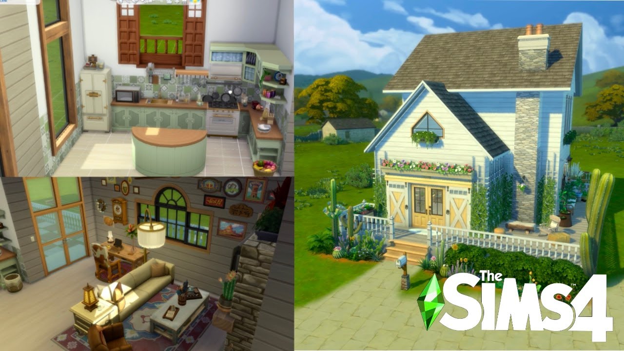 My First Sims Video | building a farmhouse tiny home!? 🏡 - YouTube