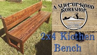 After a long time with the completion of my kitchen table, I finally tackle the benches. Made completely from 2x4 this the budget ...