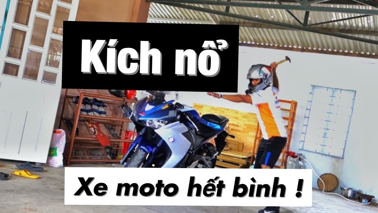 Làm thế nào kích nổ xe moto hết bình. (KHÔNG CẦN ĐẨY XE) | xe tay ga ...