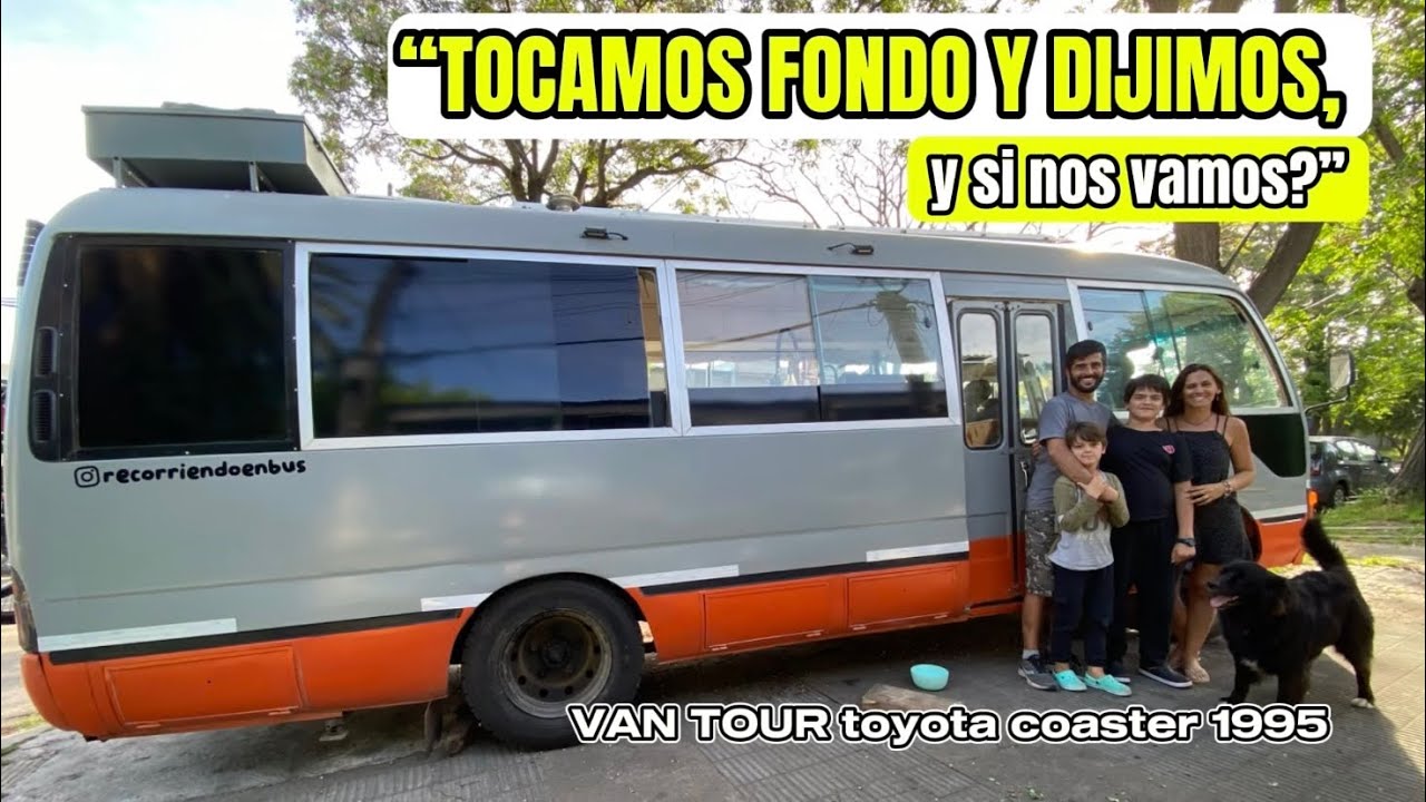 🤩VAN TOUR, motorhome con distribución MUY ORIGINAL para viajar en familia 4, CÓMODOS. Toyota coaster