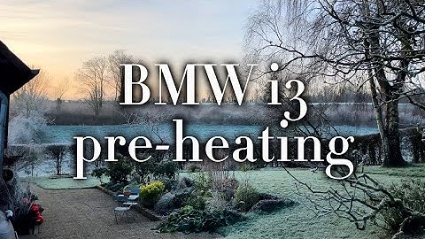 Testing the pre-heating/defrost on the BMW i3