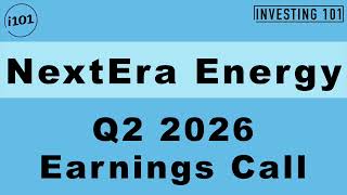 NextEra Energy Q2 2026 Earnings Call | Florida Power & Light Grid Investment Supports EPS