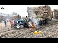 Ford Tractor 🔥🔥 Burn His Tyre But Fail To Pull Sugarcane load Trailer