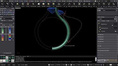 Three-Stone Engagement Ring - MatrixGold Speed Modeling