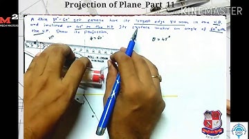 GTU_BE_MECHANICAL ENGINEERING_Engineering Graphics & Design (Sem-2)_Projection of Plane_Part_11