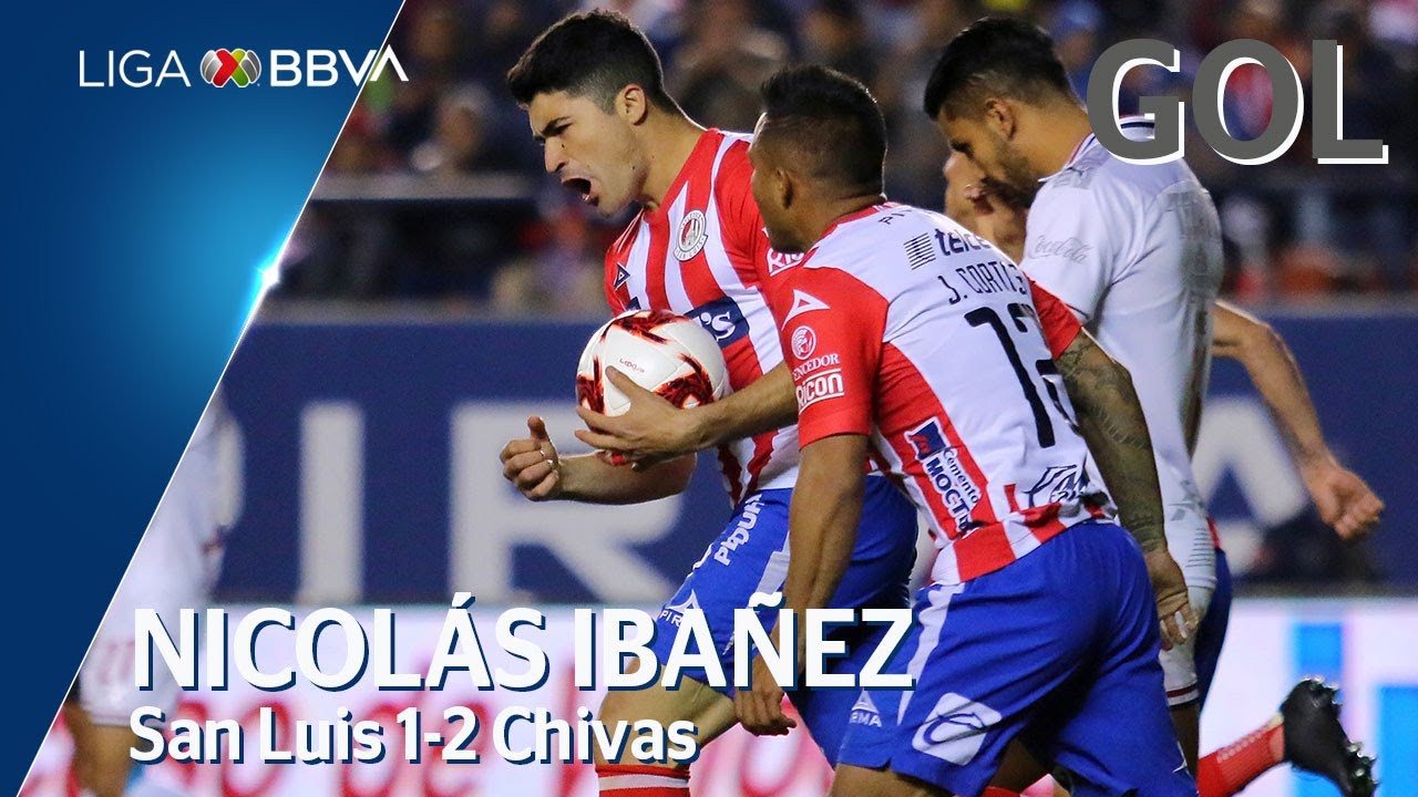Gol de N. Ibañez | San Luis 1 - 2 Chivas | Liga BBVA MX - Jornada 4 ...