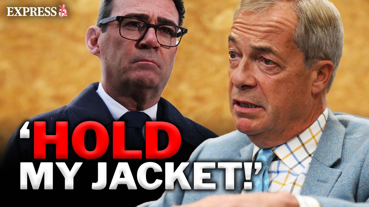 FUMING Nigel Farage vows to FIGHT 'OUTDATED' Andy Burnham on Brexit