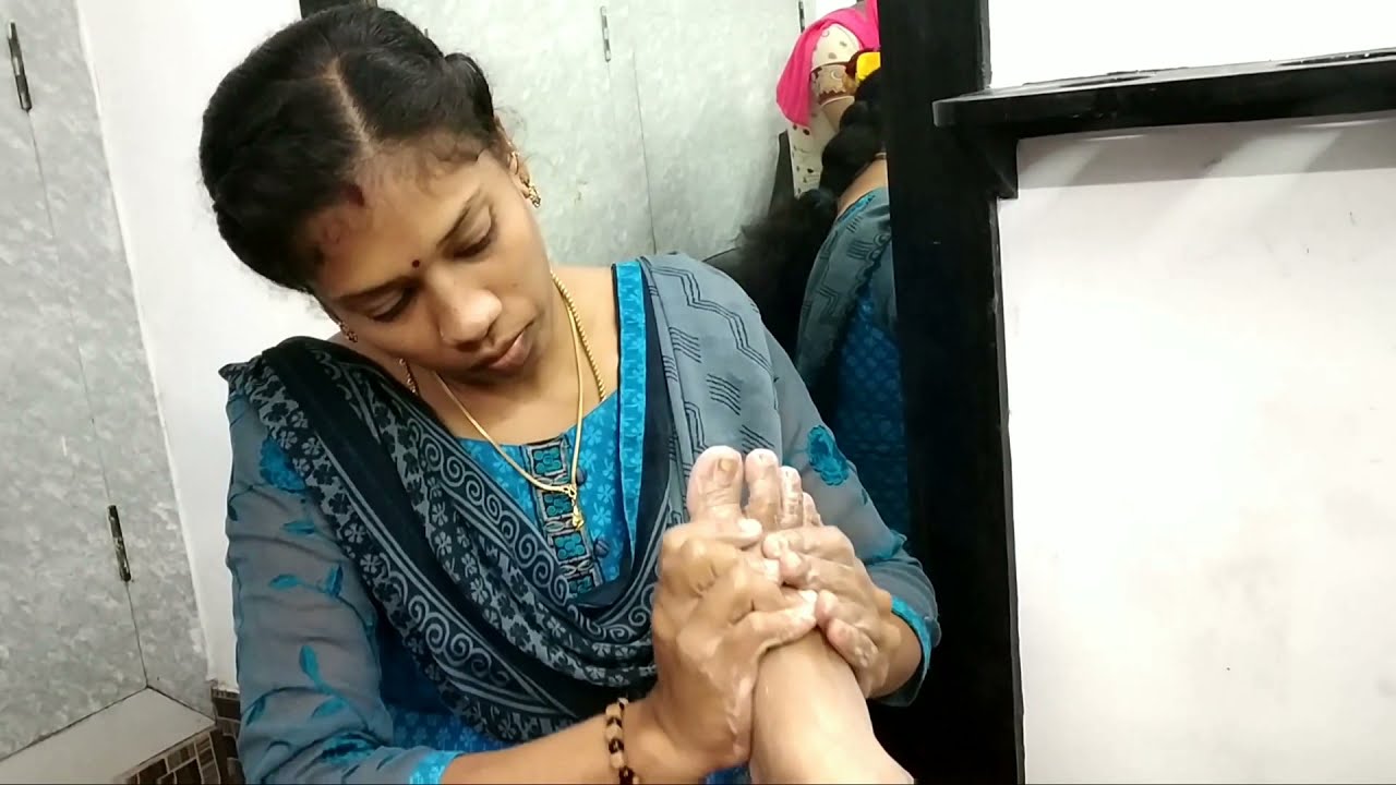 How to do pedicure in parlour method ������������������ - YouTube