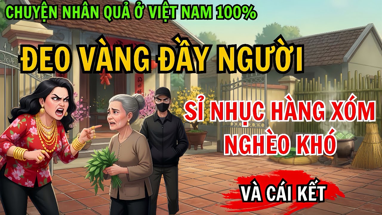 Đeo Vàng Đầy Người, Đi Khắp Xóm Sỉ Nhục Người Nghèo – Mất Trắng Tất Cả Chỉ Sau Một Đêm.
