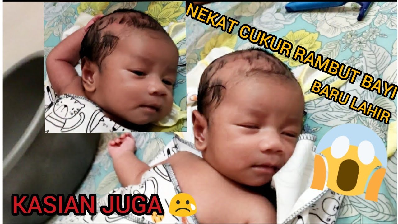  Cukur  Rambut  Bayi  Sendiri di Rumah PART 2 Gundulin 