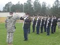 Evans High School male JROTC drill team pt 1