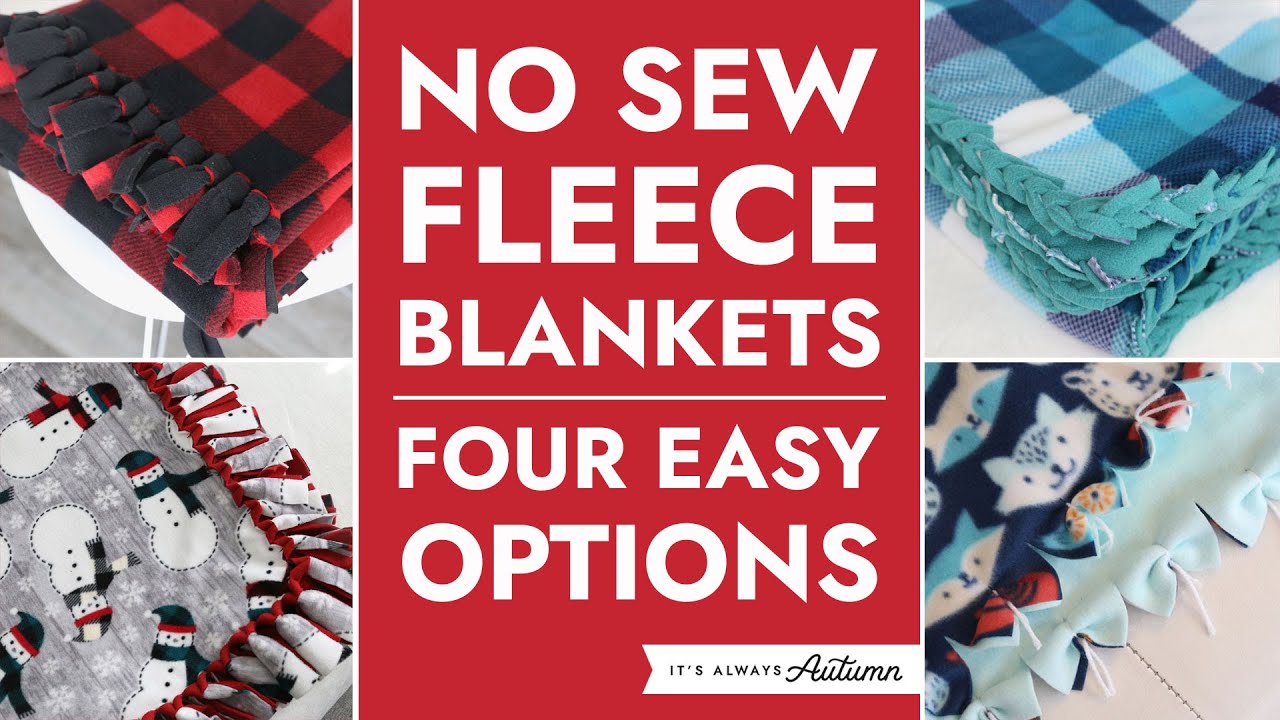 How To Make Fleece Blanket with Binding Online