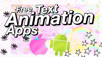 Free Apps For Making Intros (Animated Text) -  (IOS/Android)