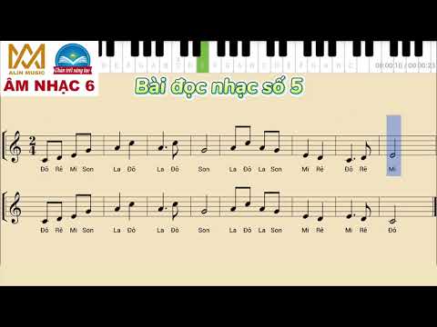 Video BÀI ĐỌC NHẠC SỐ 5 | Lớp 6 | Có Tên Nốt | Chân Trời... - youtube